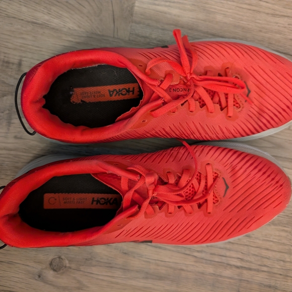 Hoka Red Athletic Running Shoes - Picture 2 of 13